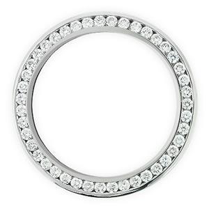 Lunette en Réel diamant personnalisée de 3 carats pour s'adapter à Rolex Datejust ou à tous les modèles de montres.