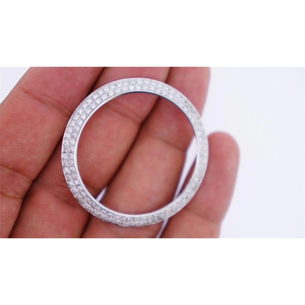 Lunette en Réel diamant personnalisée de 4 carats pour s'adapter à tous les modèles de montre Rolex Datejust 41 mm