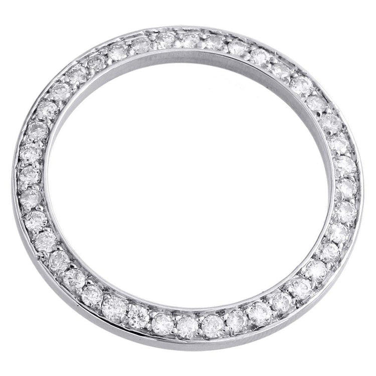 Lunette en Réel diamant personnalisée de 4 ct pour dames pour s'adapter à la montre Datejust ou Date 36 mm