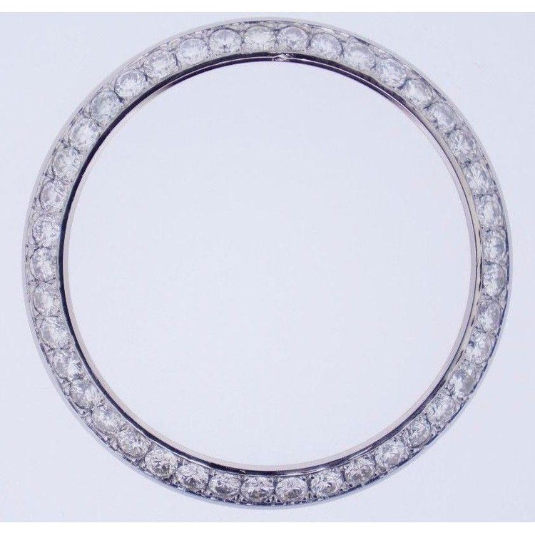 Lunette en Réel diamant personnalisée de 41 mm pour s'adapter à tous les modèles de montres Rolex Datejust 5,5 ct
