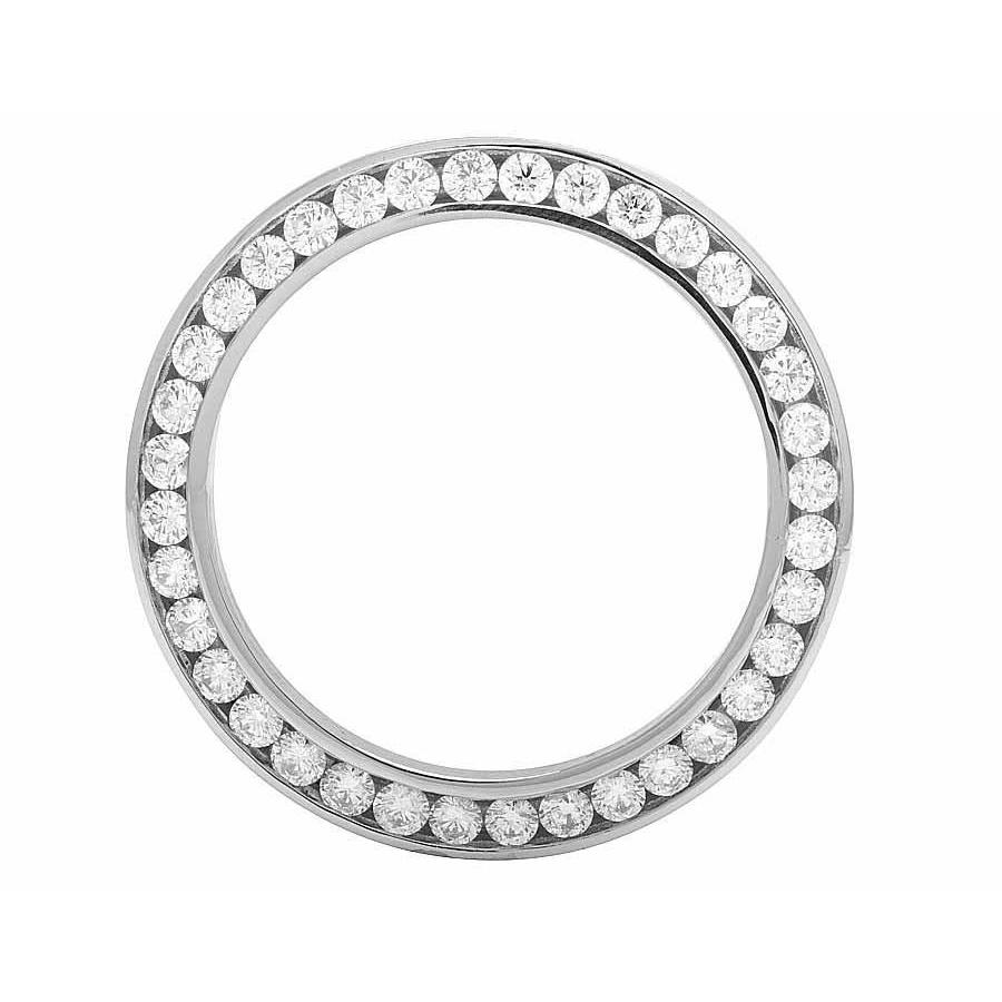 Lunette en Réel diamant personnalisée de 4,75 ct pour s'adapter à la montre pour hommes Datejust et President 36 mm