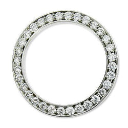 Lunette en Réel diamant personnalisée pour homme de 2,75 carats pour s'adapter à tous les modèles de montre Rolex Date 34 mm