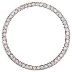 Lunette en Réel diamant personnalisée pour s'adapter à Rolex Date 34 mm Watch Bead Set 1.5 Ct