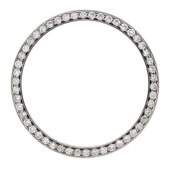 Lunette en Réel diamant personnalisée pour s'adapter à Rolex Datejust ou à tous les modèles de montres 2,50 carats 36 mm