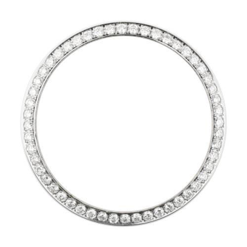 Lunette en Réel diamant personnalisée pour s'adapter à tous les modèles de montres Rolex Datejust 3 carats.