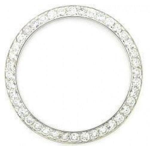 Lunette en Réel diamant pour s'adapter à tous les modèles de montre Rolex Date 2 carats personnalisé 34 mm