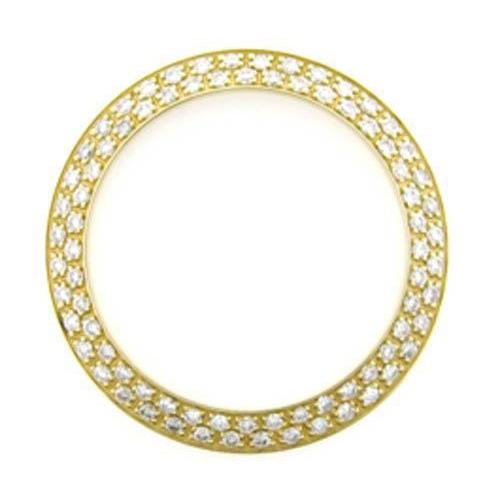 Lunette en Véritable diamant 2 carats pour s'adapter à tous les modèles de montres Rolex Datejust ou Date