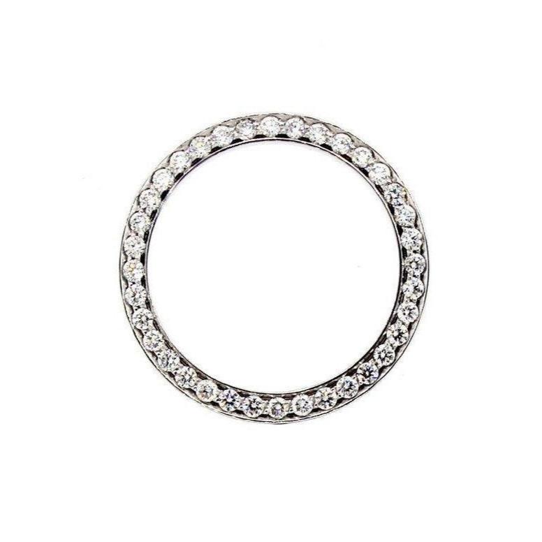 Lunette en Véritable diamant personnalisée de 1,75 ct pour s'adapter à la montre Rolex Datejust & Date