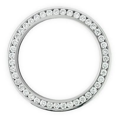 Lunette en Véritable diamant personnalisée de 36 mm pour s'adapter à la montre Rolex Datejust 3 carats