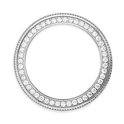 Lunette en Véritable diamant ronde personnalisée de 2,50 carats adaptée à la montre Rolex Datejust 26 mm