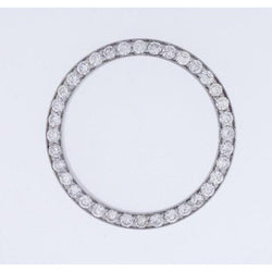 Lunette en Véritable diamant ronde personnalisée de 36 mm pour s'adapter à la montre Rolex Datejust pour homme 4,75 ct.