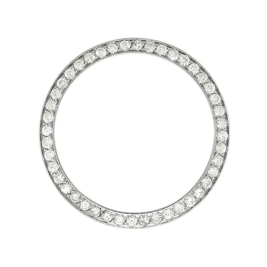 Lunette ronde en Réel diamant de 2,75 carats pour homme pour s'adapter à Rolex Datejust et tous les modèles de montres