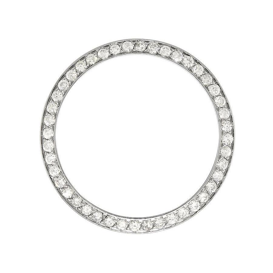 Lunette ronde en Véritable diamant pour homme pour Rolex Datejust et tous les modèles de montres 36 mm 2,75 ct.
