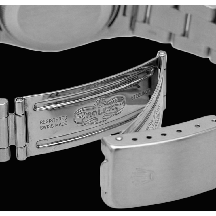 Lunette Diamant Personnalisée Rolex Taille moyenne Sans date 31 mm Montre acier inoxydable