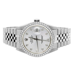 Lunette Jubilé Bracelet acier inoxydable Gents Rolex Datejust Montre Diamant