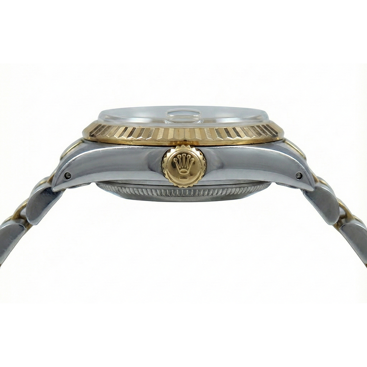 Lunette cannelée Cadran bâton de champagne Rolex Date Regarder Femme Jubilee