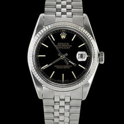Lunette cannelée Rolex Gents Datejust regarder bâton Cadran acier inoxydable jubilé