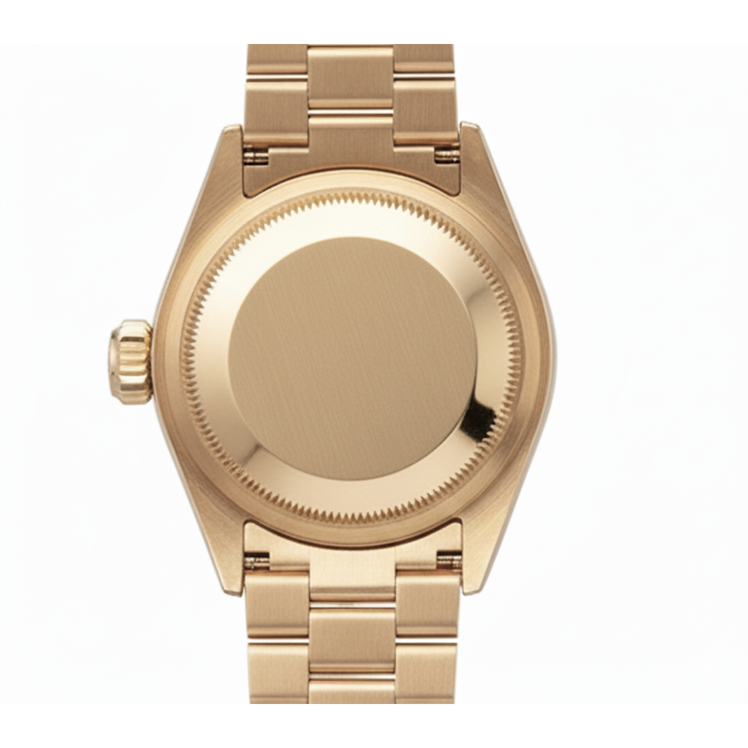 Lunette diamant Rolex Datejust Montre dame style présidentiel Or