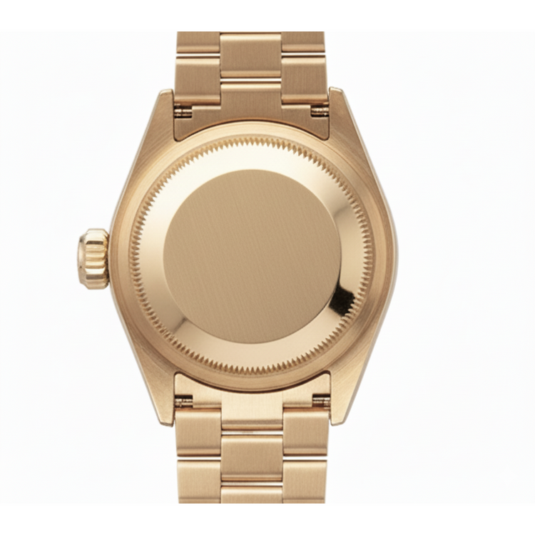 Lunette diamant Rolex Datejust Montre dame style présidentiel Or