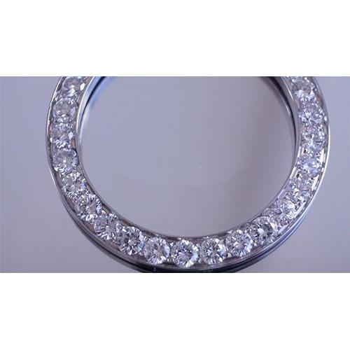 Lunette diamantée personnalisée de 44 mm de 8 ct pour Rolex Datejust ou tous les modèles de montres