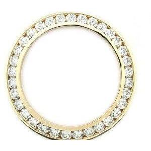 Lunette en Réel diamant personnalisée de 2 carats pour s'adapter à la montre Rolex Date Homme