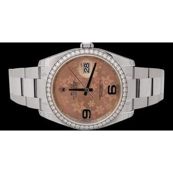 Lunette en diamant Rolex Datejust Regarder pour femme