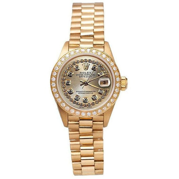 Lunette en diamant Rolex Datejust 