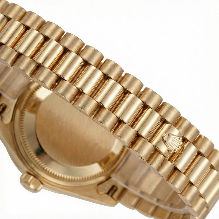 Lunette en diamant Rolex Datejust modèle montre de still président cadran à double rangée