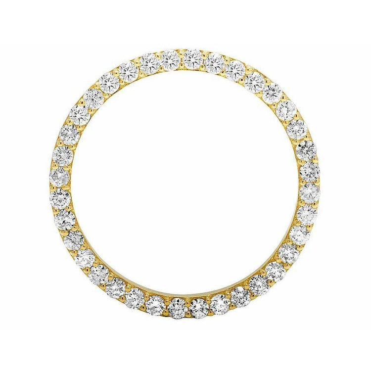Lunette en diamant personnalisée de 41 mm de 4 carats pour montre Rolex Datejust ou President