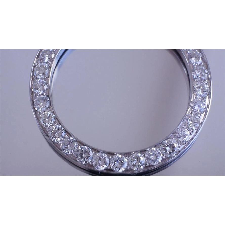 Lunette en diamant personnalisée de 5 carats de 36 mm pour tous les modèles de montres Rolex Date