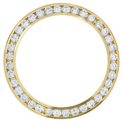 Lunette en diamant personnalisée de 5 carats de 44 mm pour montre Rolex Datejust ou President