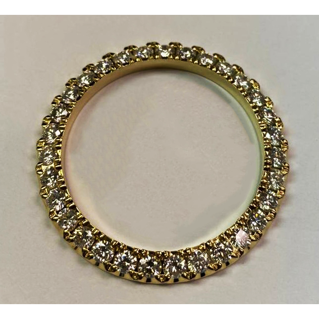 Lunette en diamant personnalisée de 5 carats pour montre Rolex 36 mm