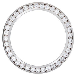 Lunette en diamant personnalisée de 6 carats et 44 mm pour Breitling Rolex Datejust ou tous les modèles de montres