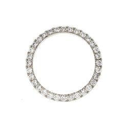 Lunette en diamant pour montre Rolex Datejust 4,75 carats personnalisée 36 mm en acier inoxydable