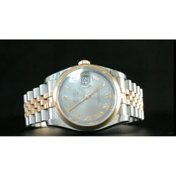 Lunette lisse Rolex Datejust Ii Montre Jubilee Bracelet Deux Tons