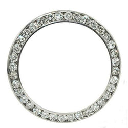 Lunette ronde en diamant personnalisée de 36 mm pour montre Rolex Datejust en acier inoxydable 3 carats