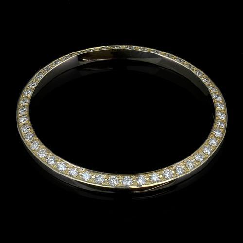 Lunette ronde personnalisée de 2,5 carats et 26 mm pour montre Rolex Datejust ou Date