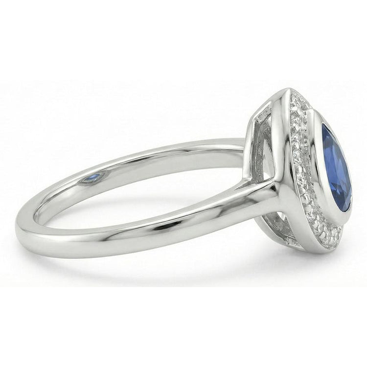 Luxueux Saphir Bleu Royal Bague Pierre de Couleur 1,30 carats