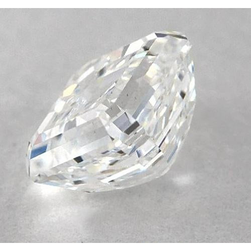 Diamant Asscher 2,5 carats, non serti, couleur F, pureté VVS1, très bonne taille