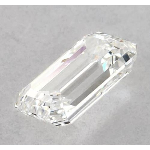 Diamant émeraude 2,5 carats, non serti, couleur F, pureté VS1, très bonne taille