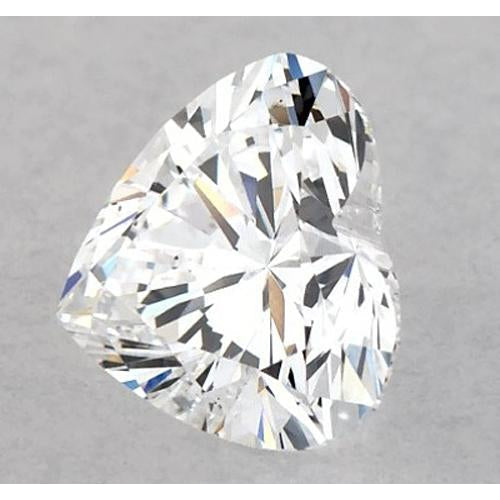 Taille Cœur Diamant Fin bague en Gold – vue de face