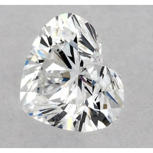 Forme Cœur Diamant bague en Gold – vue de face