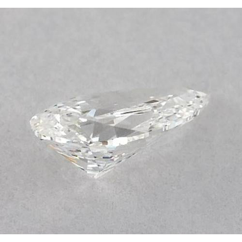 Diamant poire de 2 carats, non serti, couleur F, pureté VS1, très bonne taille