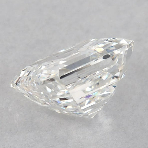 Diamant Asscher 3 carats, non serti, couleur F, pureté VVS1, très bonne taille