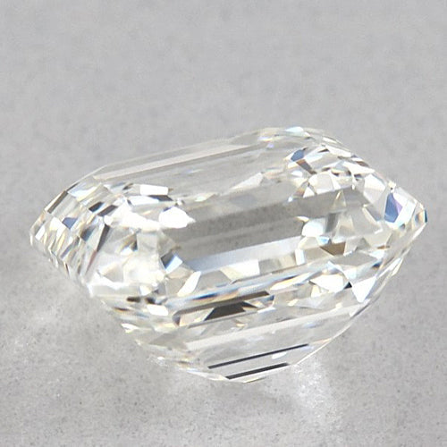 Diamant Asscher 1,25 carat, non serti, couleur F, pureté VVS1, très bonne taille