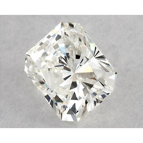 Taille Radiant Diamant Fin bague en Gold – vue de face