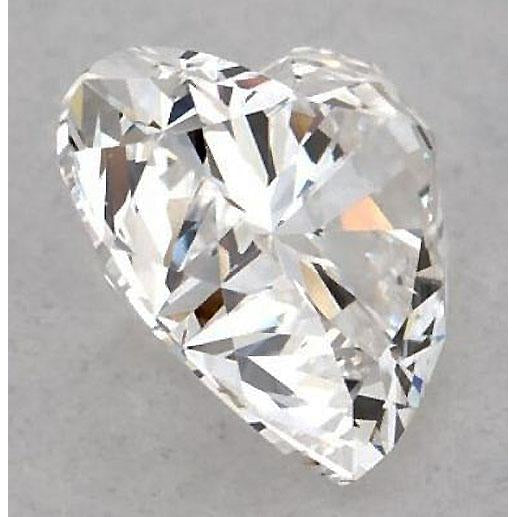 Diamant en forme de cœur de 1,75 carat, non serti, couleur F, pureté VS1, très bonne taille