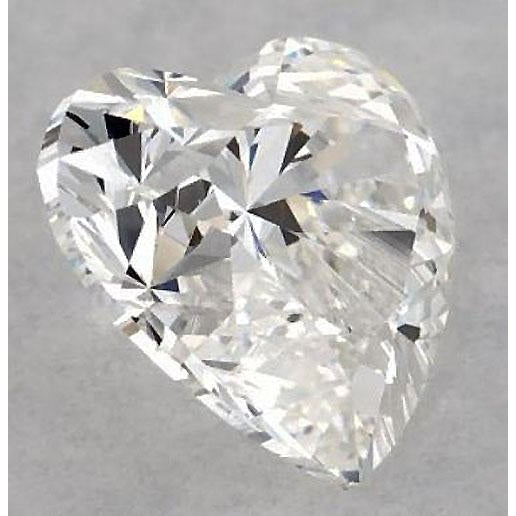 Diamant en forme de cœur de 1,5 carat, non serti, couleur F, pureté VS1, très bonne taille