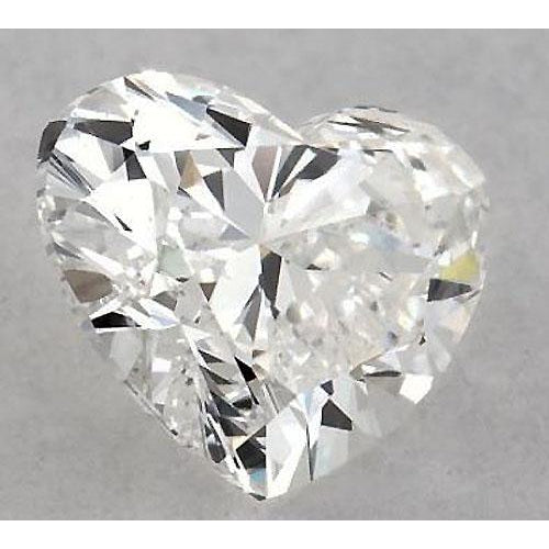Diamant en forme de cœur de 2 carats, non serti, couleur F, pureté VS1, très bonne taille