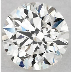 Diamant rond naturel de 2,5 carats, extrait de la terre, couleur E, pureté VVS1, taille excellente, non serti